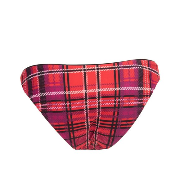 NWT La Perla Red Plaid Tartan Bikini Bottom US size XXS - Picture 3 of 7